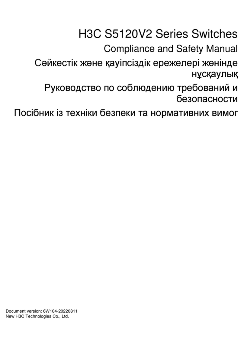H3C S5120V2 Series Compliance and Safety Manual H3C S5120V2 Series Compliance and Safety Manual