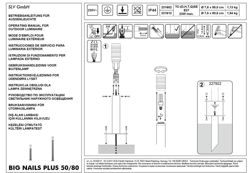 SLV BIG NAILS PLUS 50 operating manual