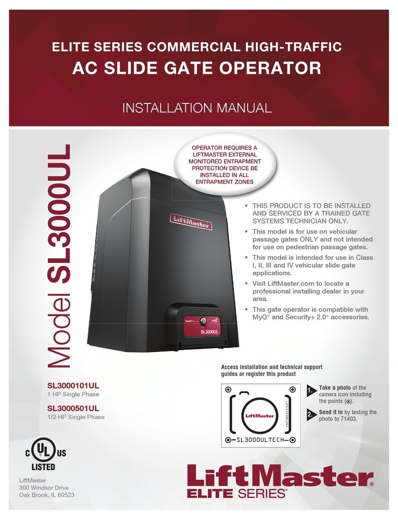 Chamberlain Liftmaster SL3000101UL User manual Chamberlain Liftmaster SL3000101UL User manual