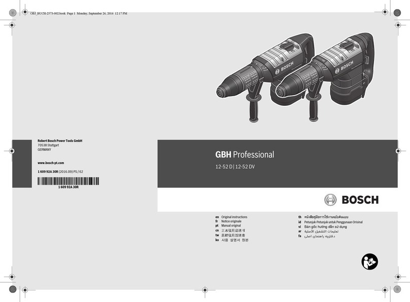 Bosch GBH 12-52 DV User manual