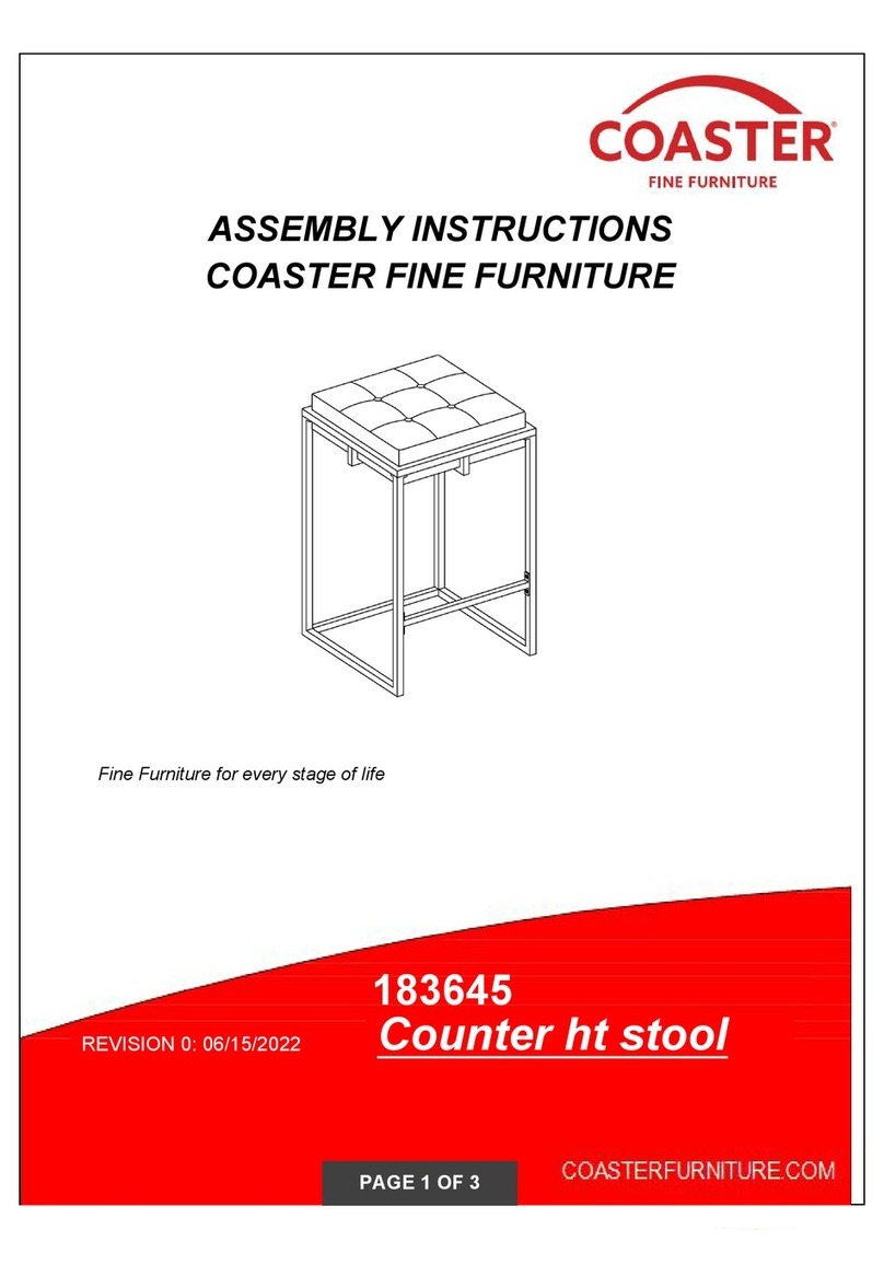 Coaster 183645 Assembly instructions