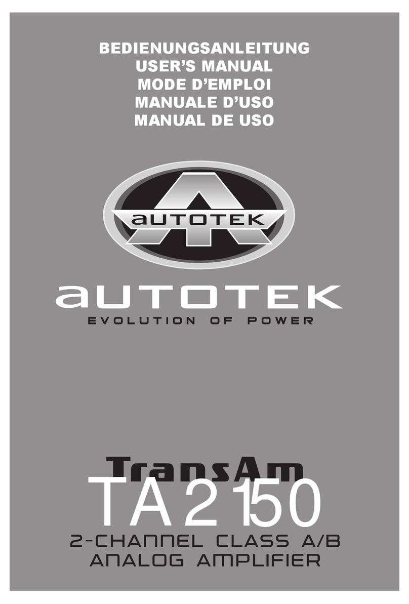 Autotek TransAm TA 2150 user manual