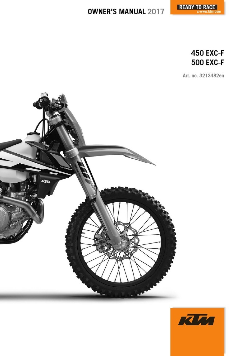 KTM 450 EXC-F 2017 User manual KTM 450 EXC-F 2017 User manual