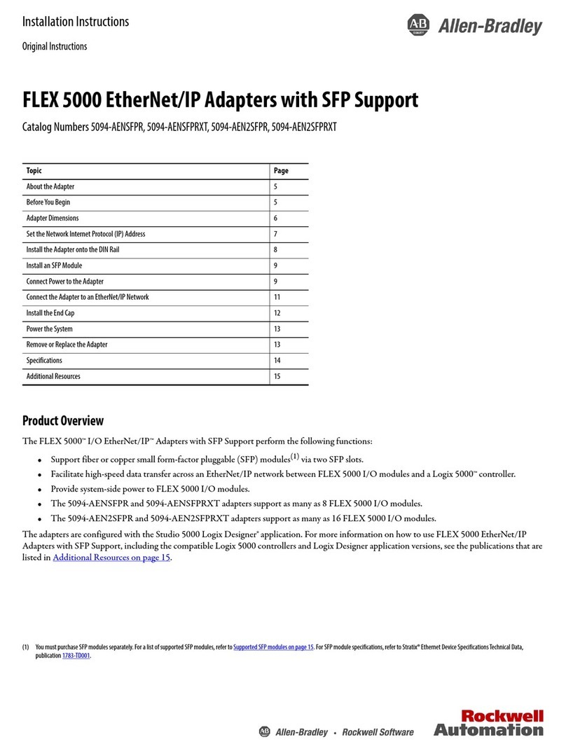 Rockwell Automation Allen-Bradley 5094-AENSFPR User manual