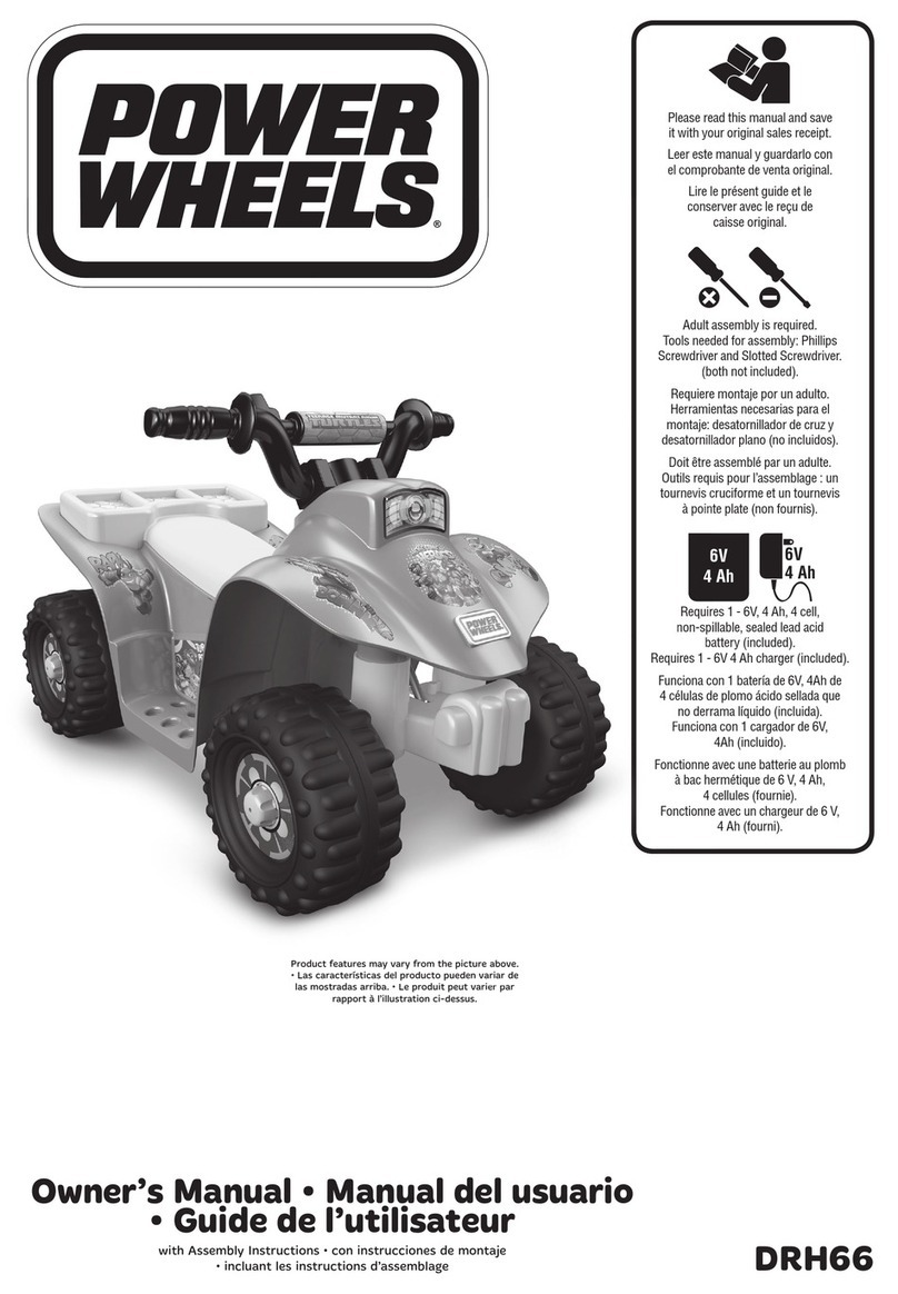 Mattel POWER WHEELS DRH66 User manual