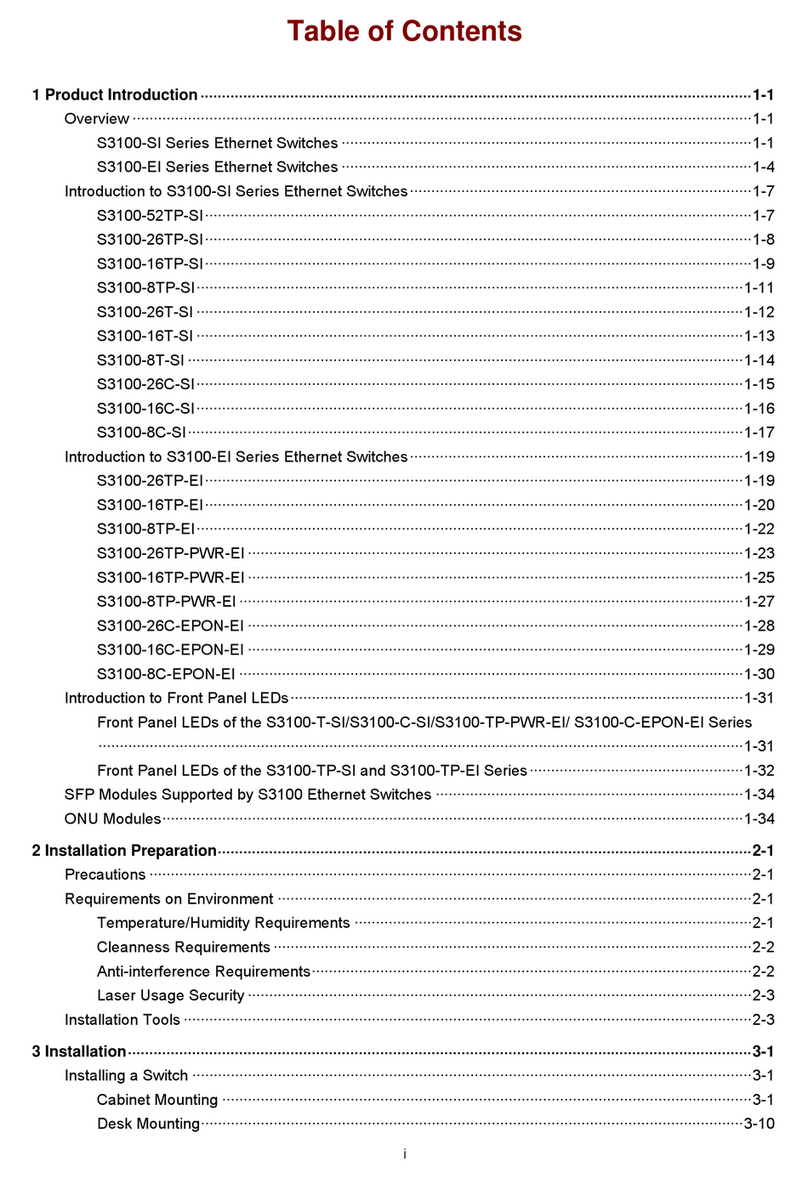 H3C S3100-8TP-SI User manual