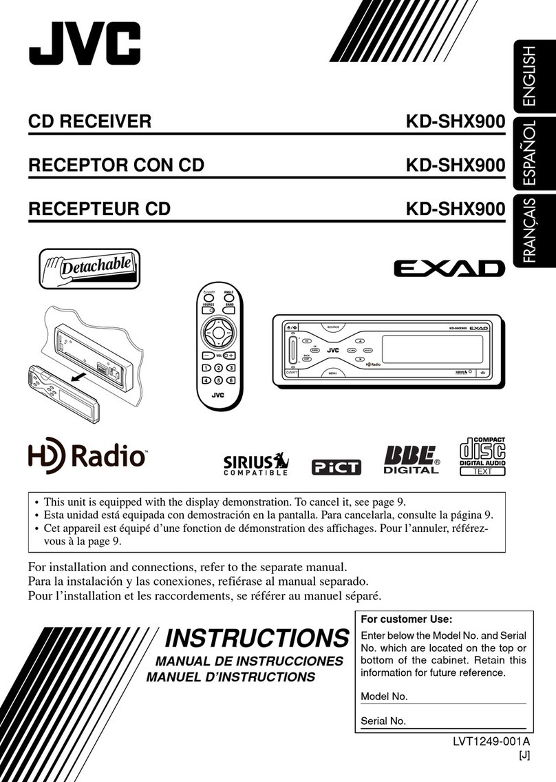 JVC KD-SHX900 User manual