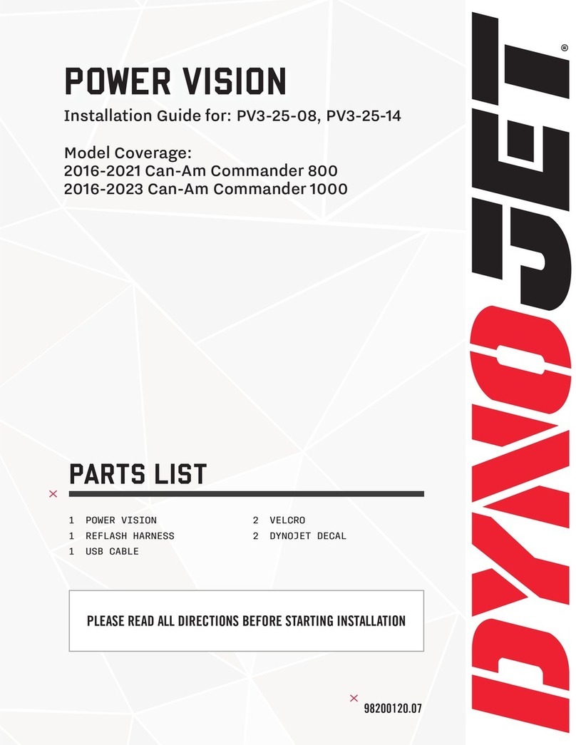 Dynojet POWER VISION PV3-25-08 User manual Dynojet POWER VISION PV3-25-08 User manual