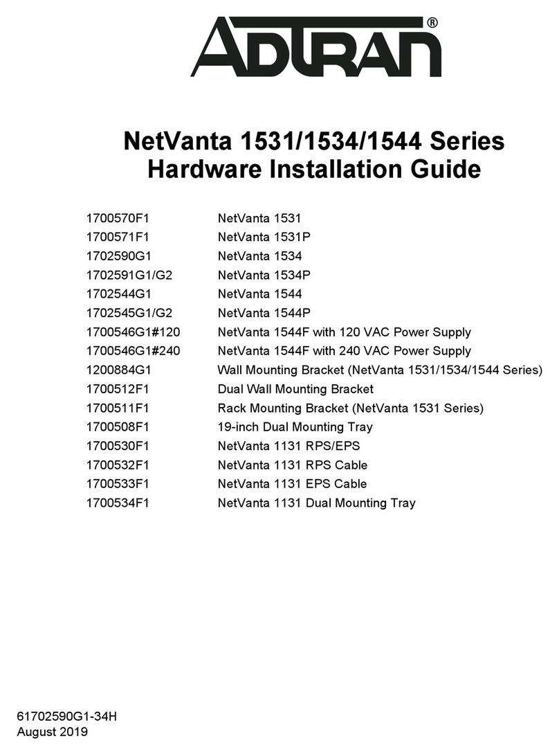 ADTRAN NetVanta 1531 Series Hardware installation guide