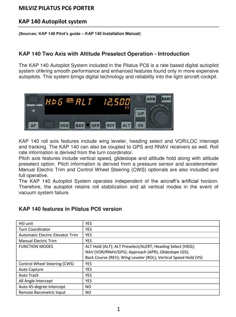 MilViz KAP 140 pilot's guide