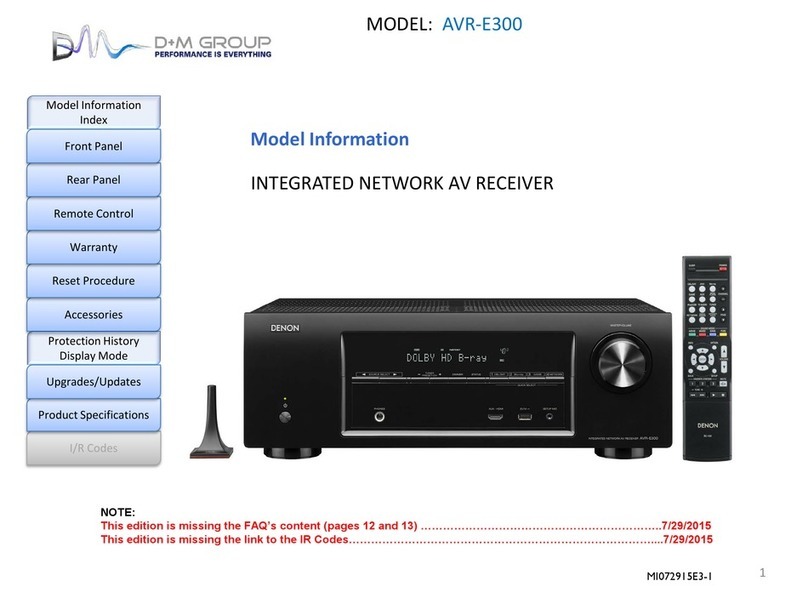 DM Group AVR-E300 User manual DM Group AVR-E300 User manual