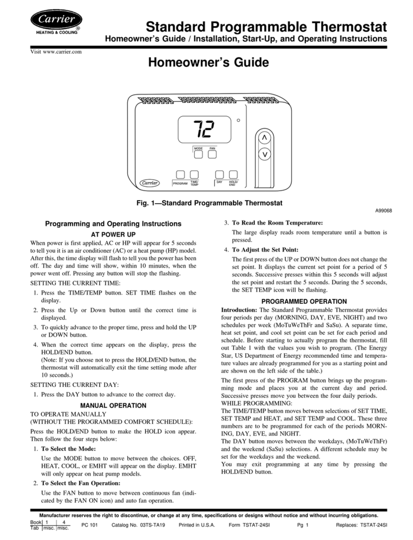 Carrier A99068 Assembly instructions