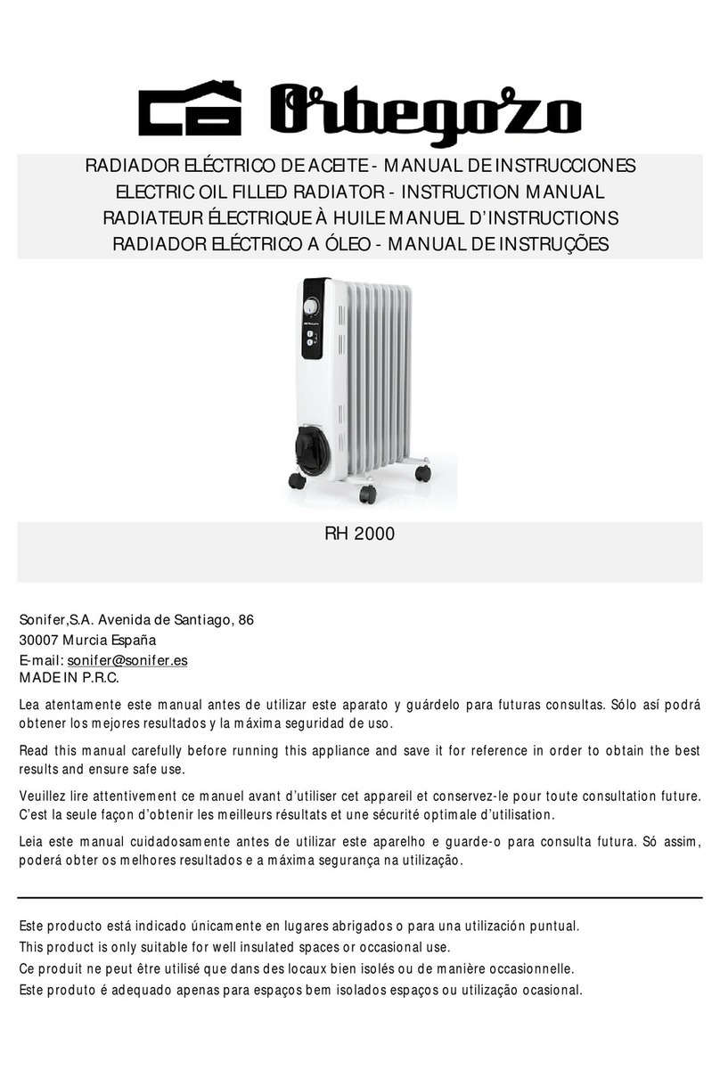 Orbegozo RH 2000 instruction manual