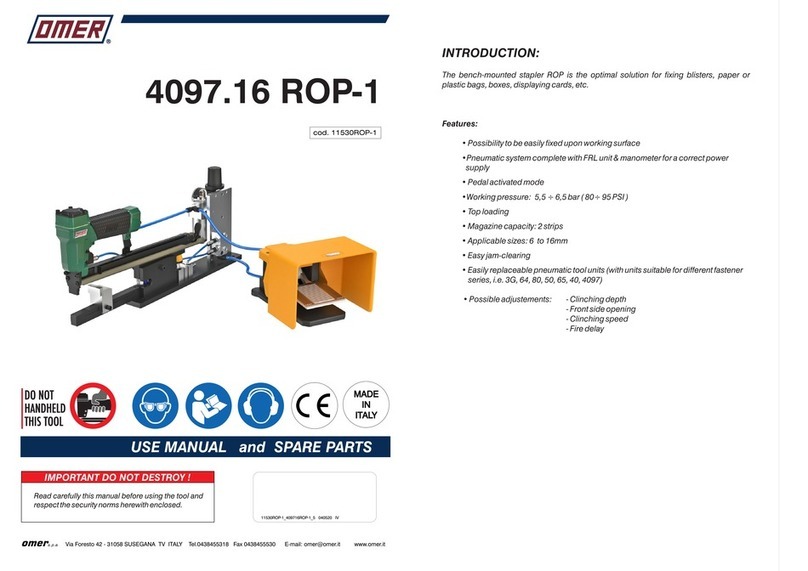 Omer 4097.16 ROP-1 User manual