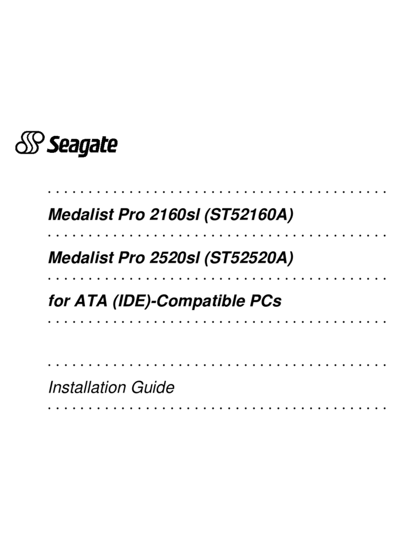 Seagate Medalist Pro 2160sl User manual