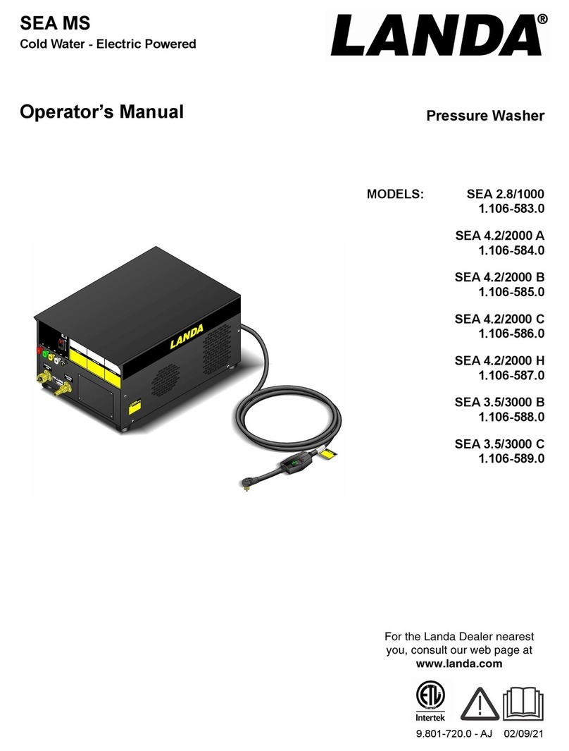 Landa SEA 2.8/1000 Operator's manual