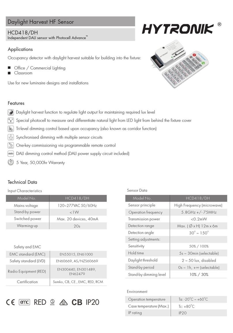 Hytronik HCD418/DH manual