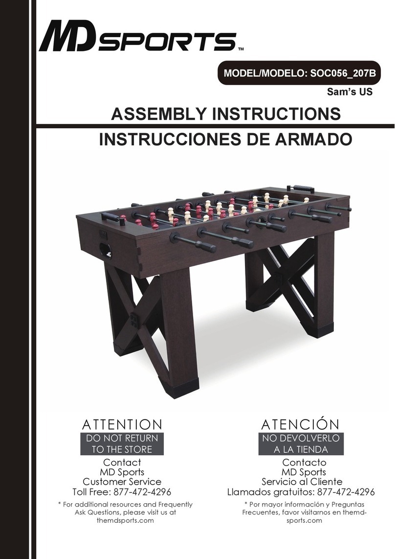MD SPORTS SOC056 207B Assembly instructions
