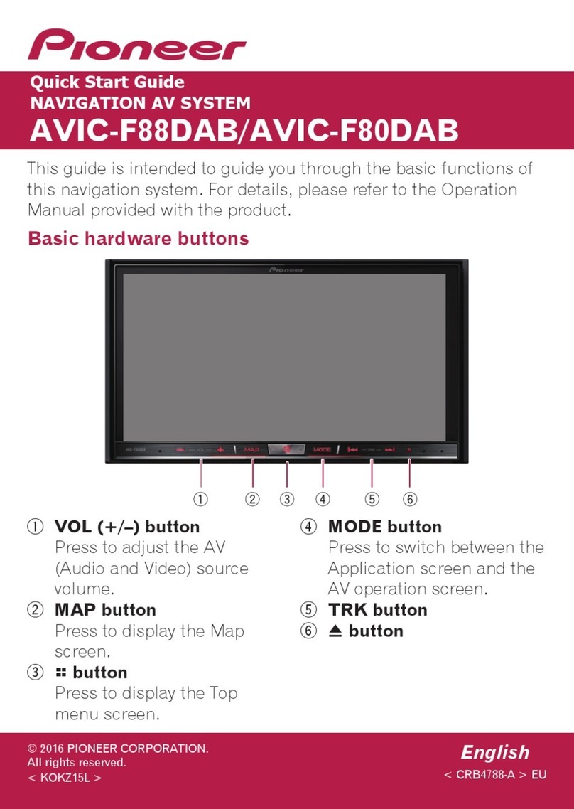 Pioneer AVIC-F88DAB User manual