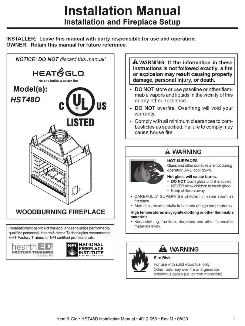 HEAT GLO HST48D User manual