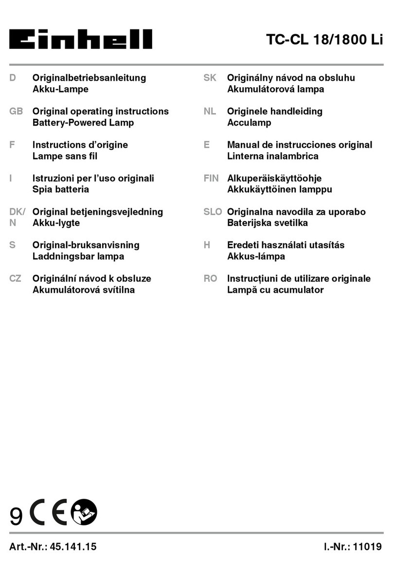 EINHELL TC-CL 18/1800 Li operating instructions