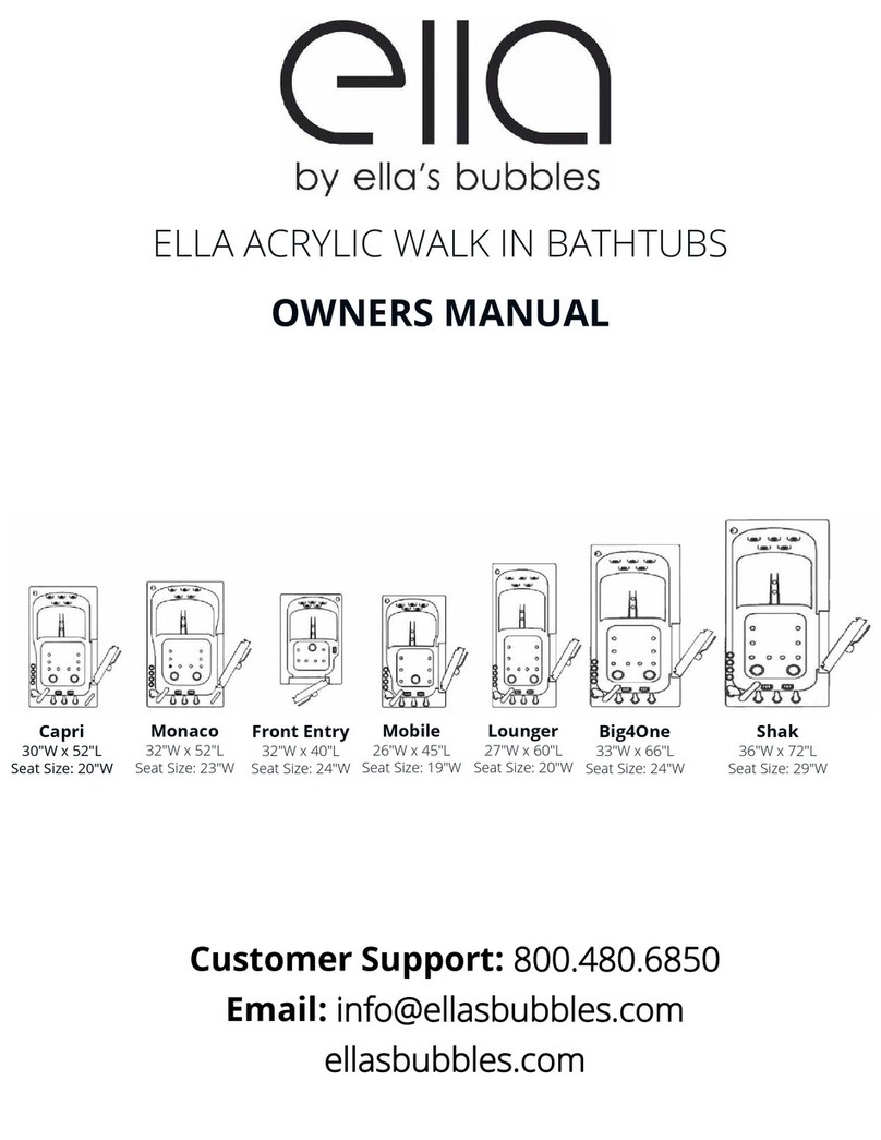 Ella's Bubbles Ella Capri OA3052D5PL owner's manual Ella's Bubbles Ella Capri OA3052D5PL owner's manual