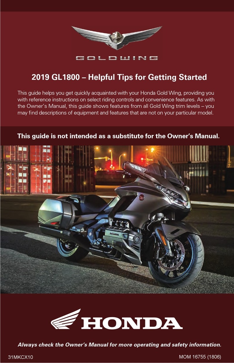 Goldwing GL1800 2019 Getting started
