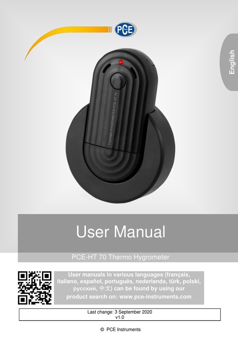 PCE Instruments PCE-HT 70-ICA user manual