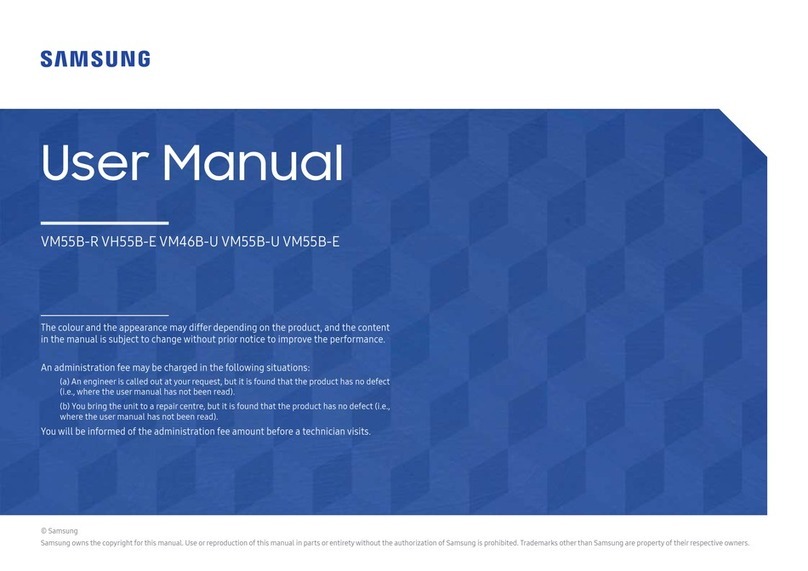 Samsung VH55B-E user manual