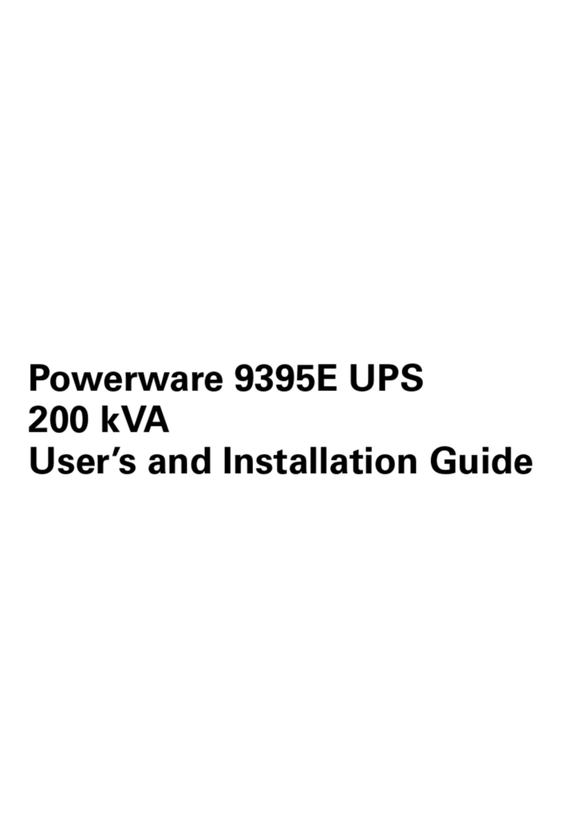 Eaton Powerware 9395E User and installation guide Eaton Powerware 9395E User and installation guide