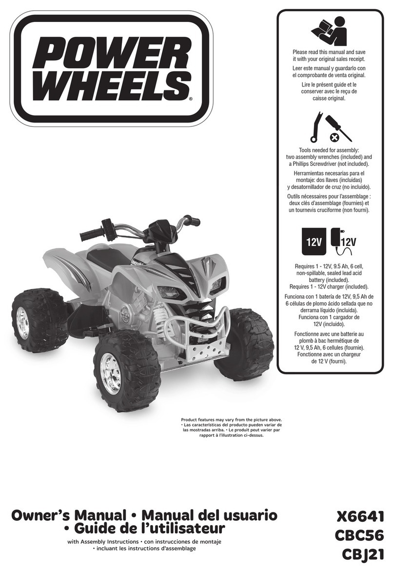 Fisher-Price POWER WHEELS X6641 owner's manual Fisher-Price POWER WHEELS X6641 owner's manual