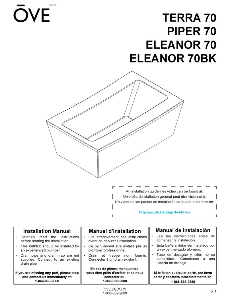 OVE TERRA 70 installation manual