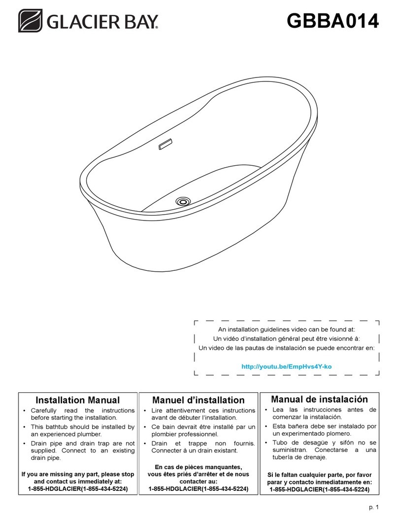 Glacier bay GBBA014 installation manual