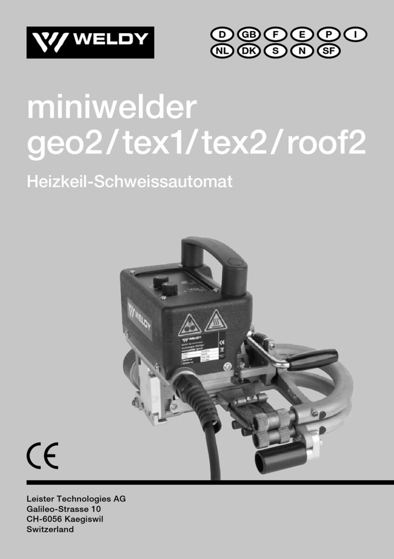 WELDY miniwelder tex1 operating manual