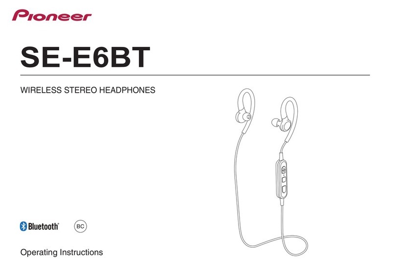 Pioneer SE-E6BT operating instructions