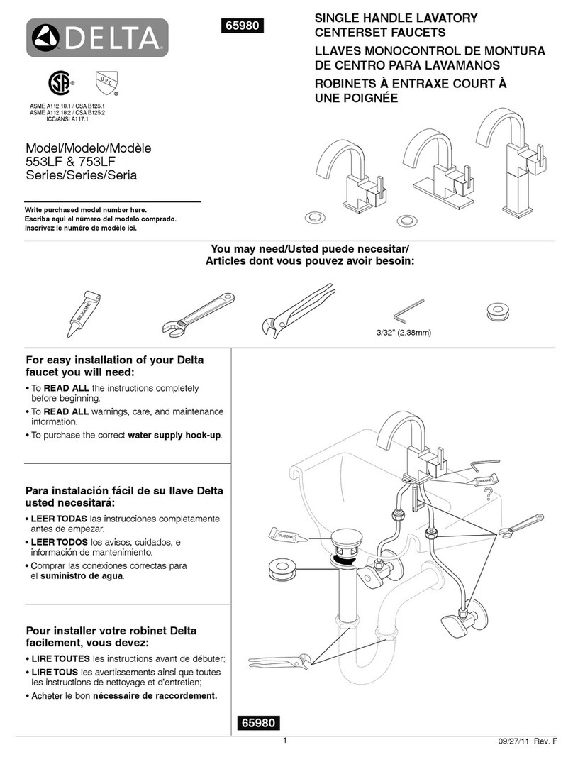 Delta 753LF Series User manual