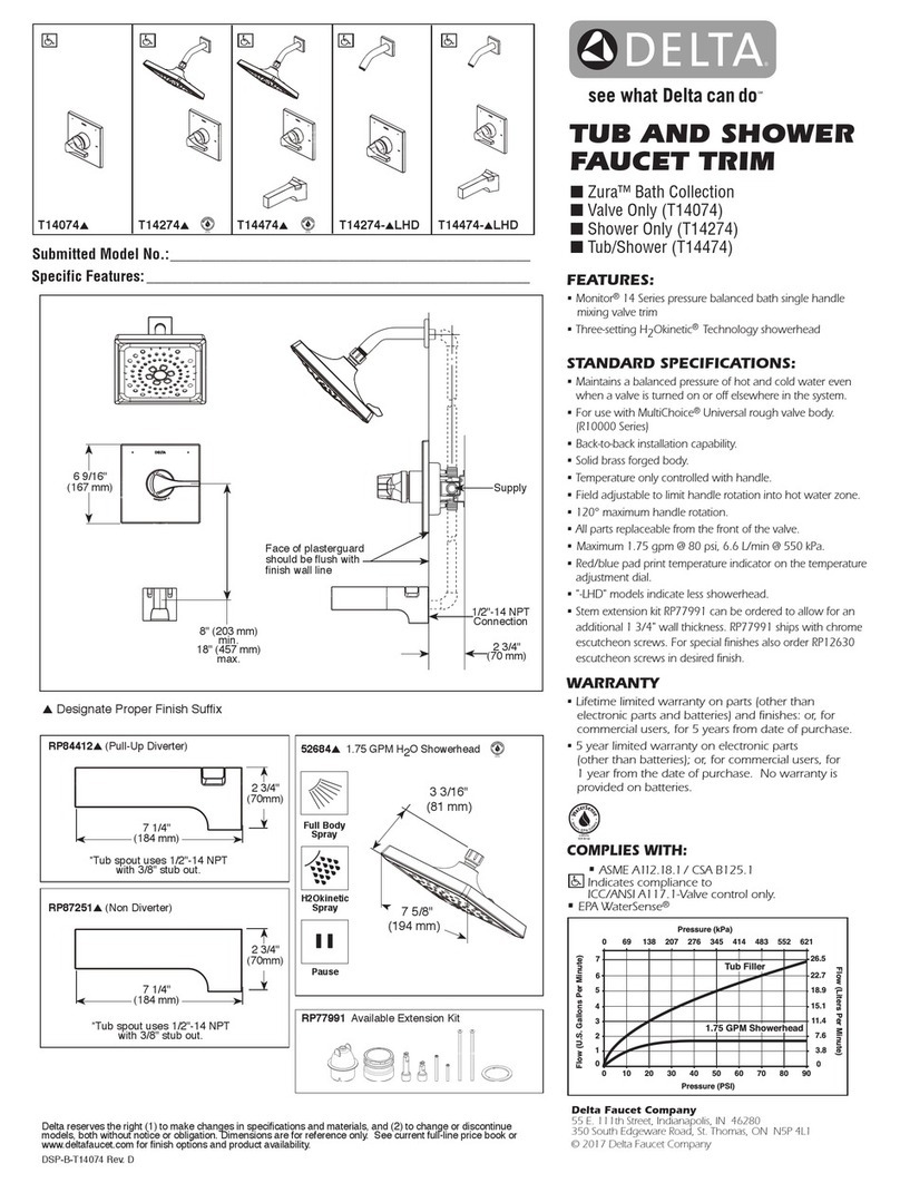 Delta Zura T14074 Series User manual