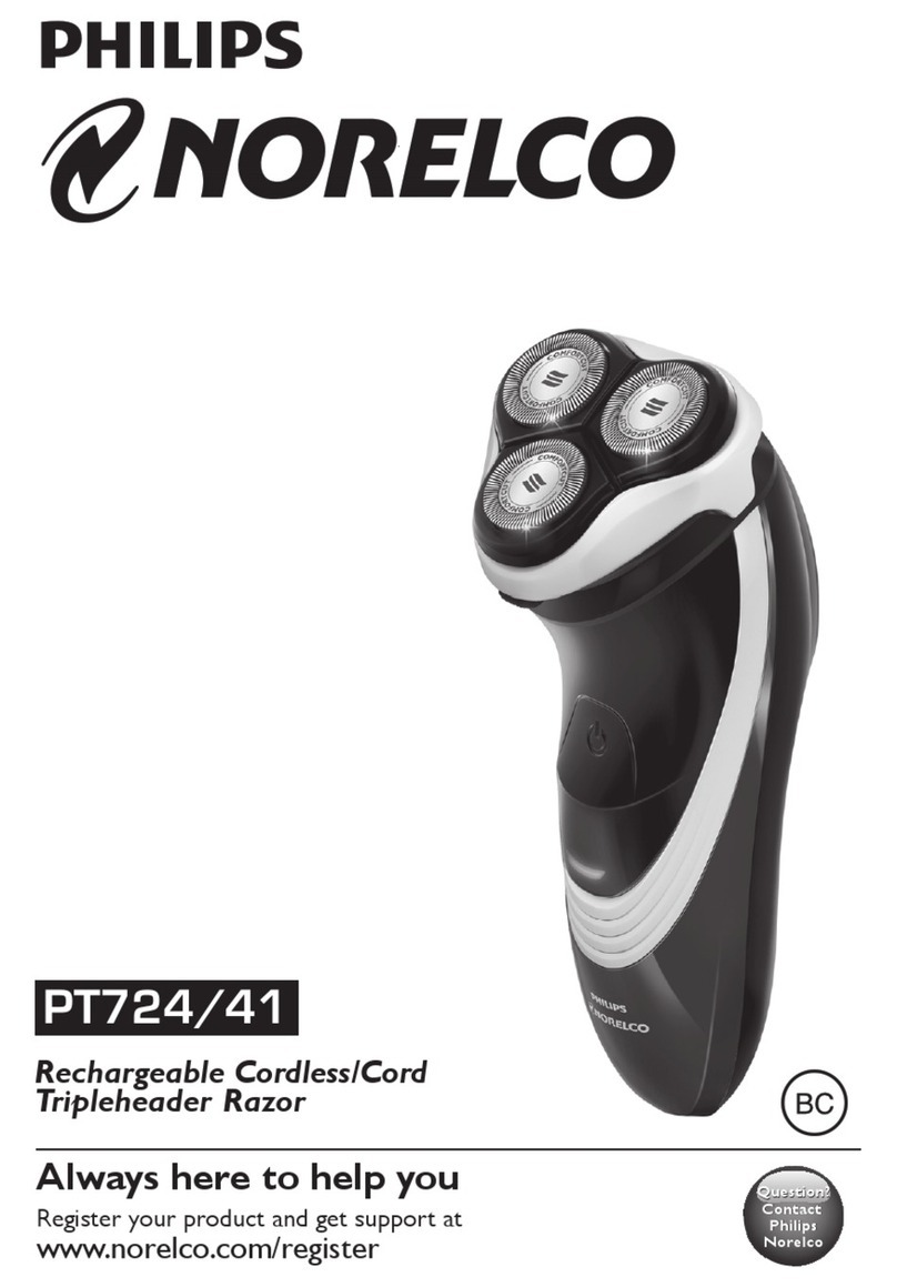 Philips NORELCO PT724/41 manual