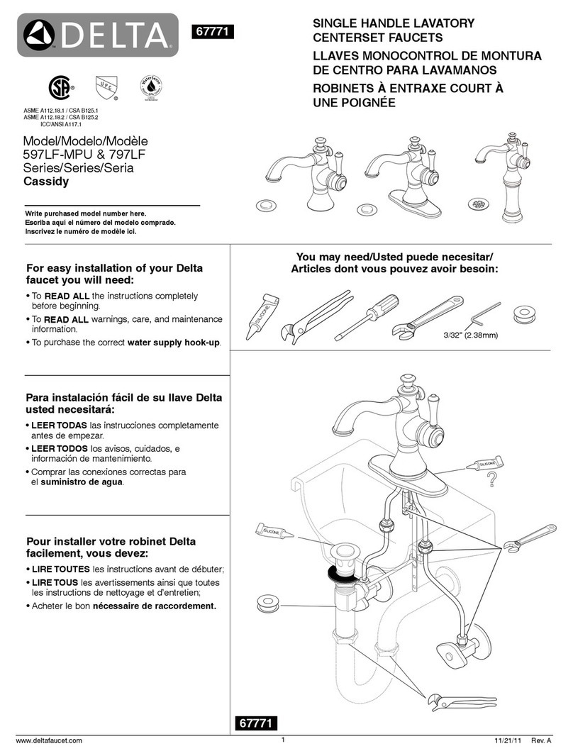 Delta 597LF MPU Series User manual