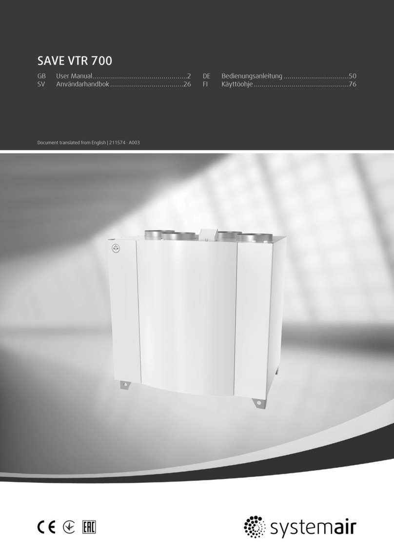 System air SAVE VTR 700 User manual