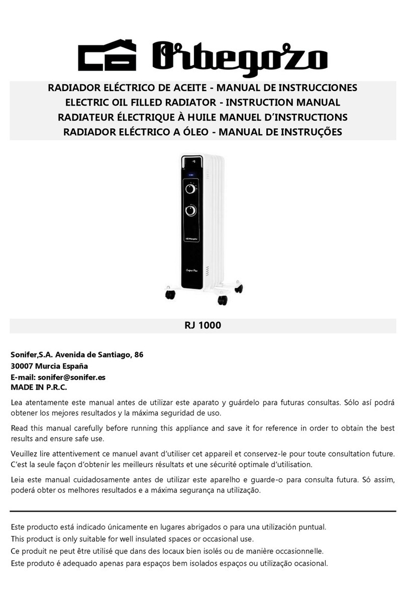 Orbegozo RJ 1000 User manual