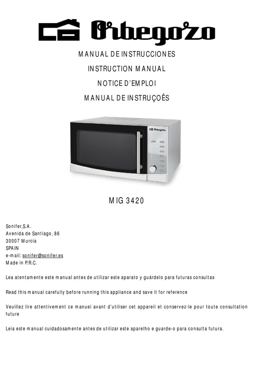 Orbegozo MIG 3420 instruction manual