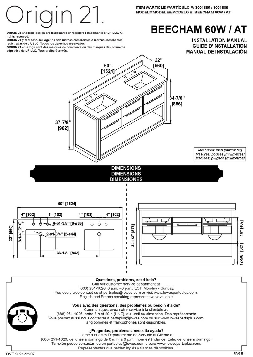 Origin 21 BEECHAM 60W installation manual