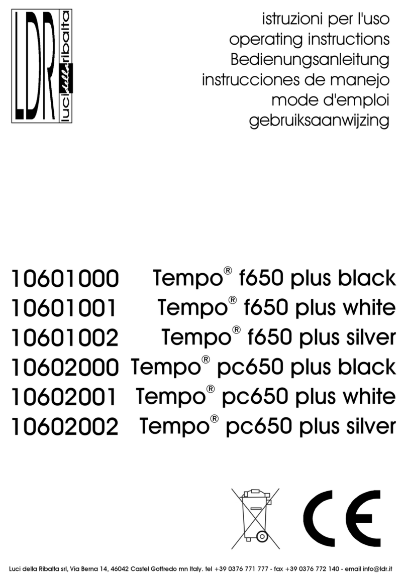 LDR Tempo f650 plus black User manual