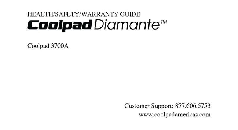 Coolpad Diamante 3700A User manual