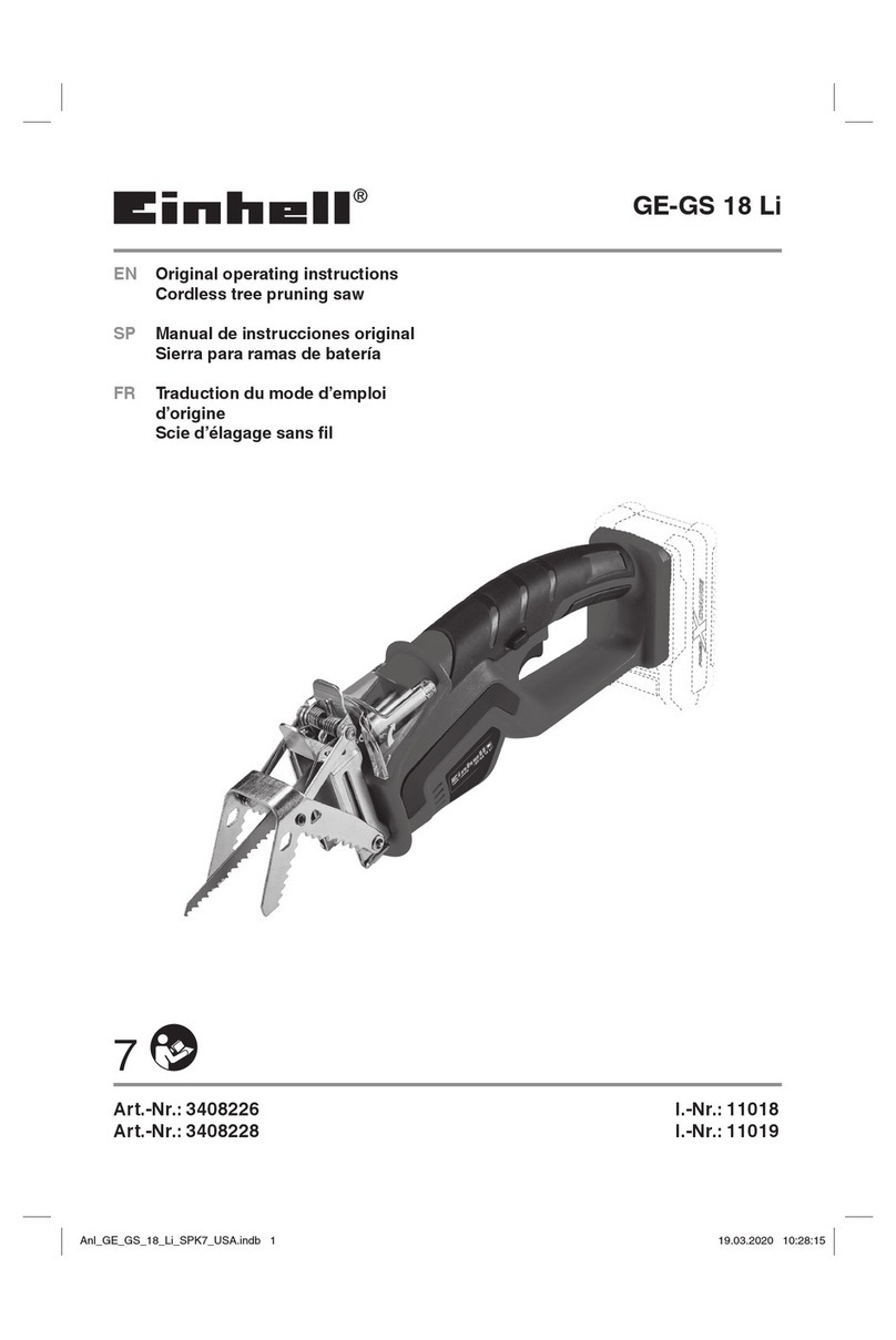 EINHELL GE-GS 18 Li Original operating instructions EINHELL GE-GS 18 Li Original operating instructions