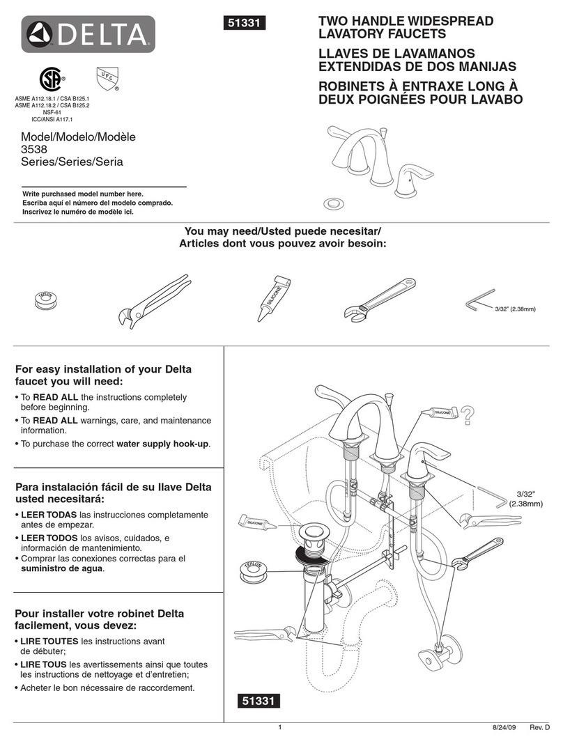 Delta 3538 Series User manual