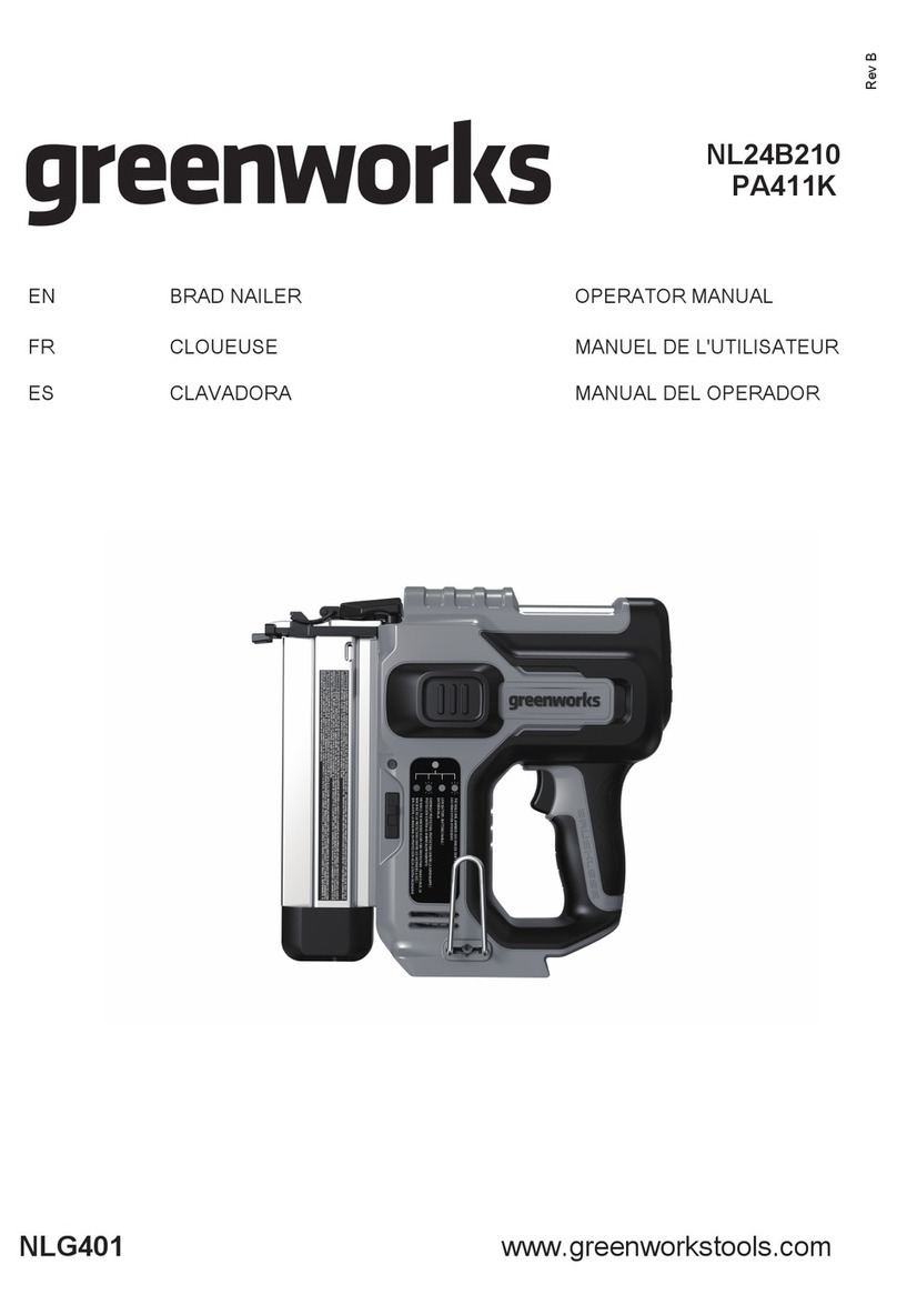 GreenWorks NLG401 Operator's manual