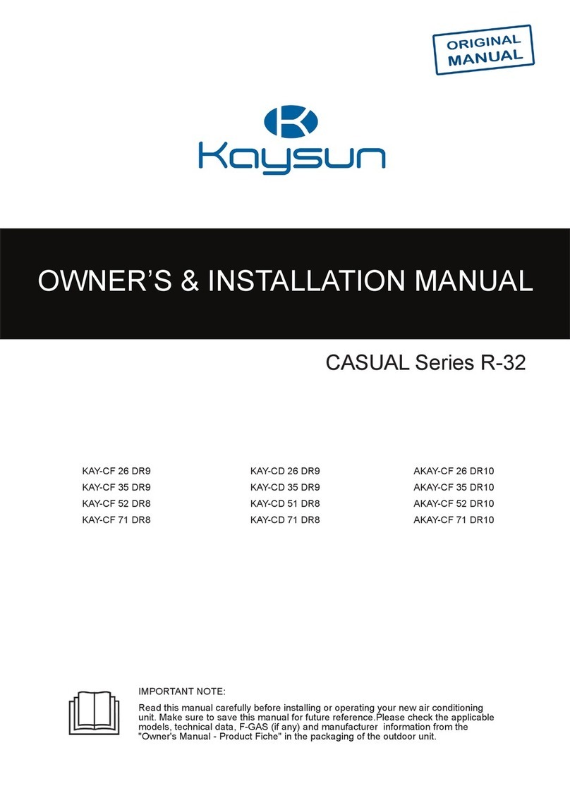 Kaysun CASUAL Series User manual