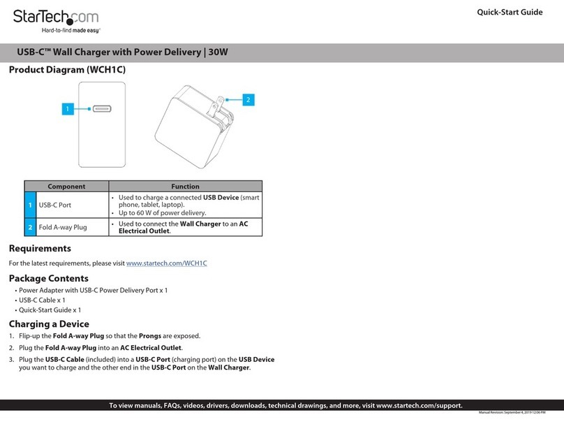 StarTech.com WCH1C User manual